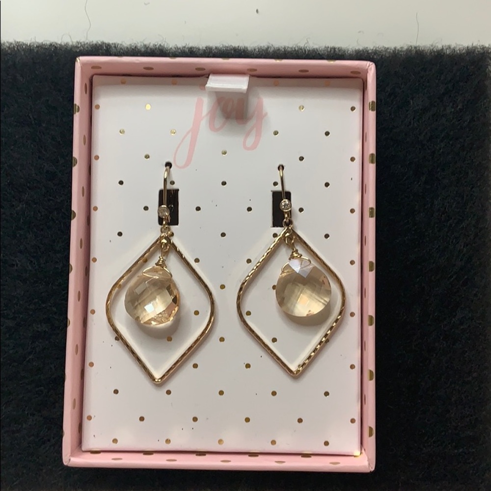 Gold Crystal Earrings